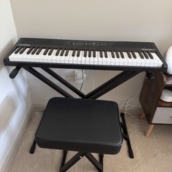 Electric Piano + Stand & Bench