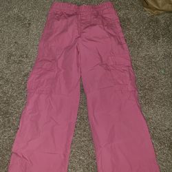 Pink cargo pants