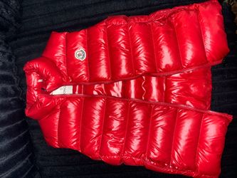 Red women’s moncler vest size 1