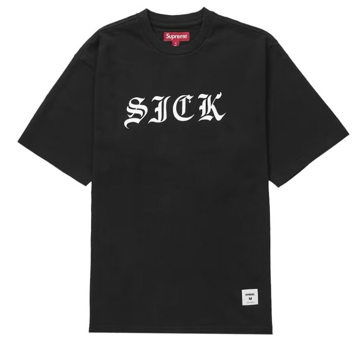 Supreme Sick S/S Top Black Size 2XL