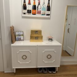 White lacquer Side Board 