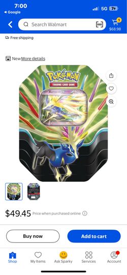 Pokémon card tin 60$ or best offer