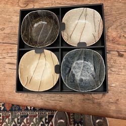 Mino Ware Rice Bowl Set