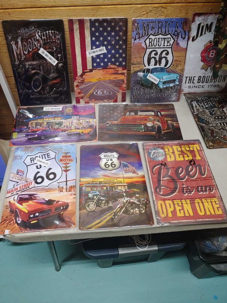 New 8×12 Metal Signs