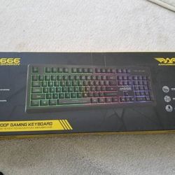 Brand New RGB LED Gaming Keyboard with Spill Proof, Anti Ghosting Keys