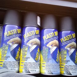 4 Cans Of Black Plastidip 