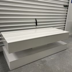 Modern High-Gloss Floating Coffee Table