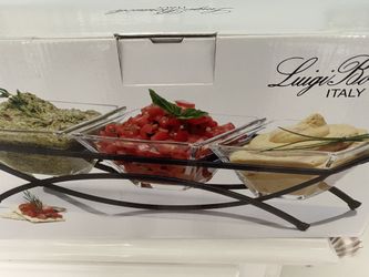 Luigi Bormioli Tuscan 3 bowl with stand/carrier