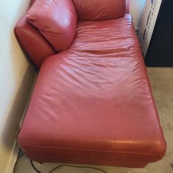 Red Leather Couch