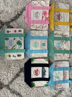 Hand drawn/painted Trader Joe’s Mini Totes