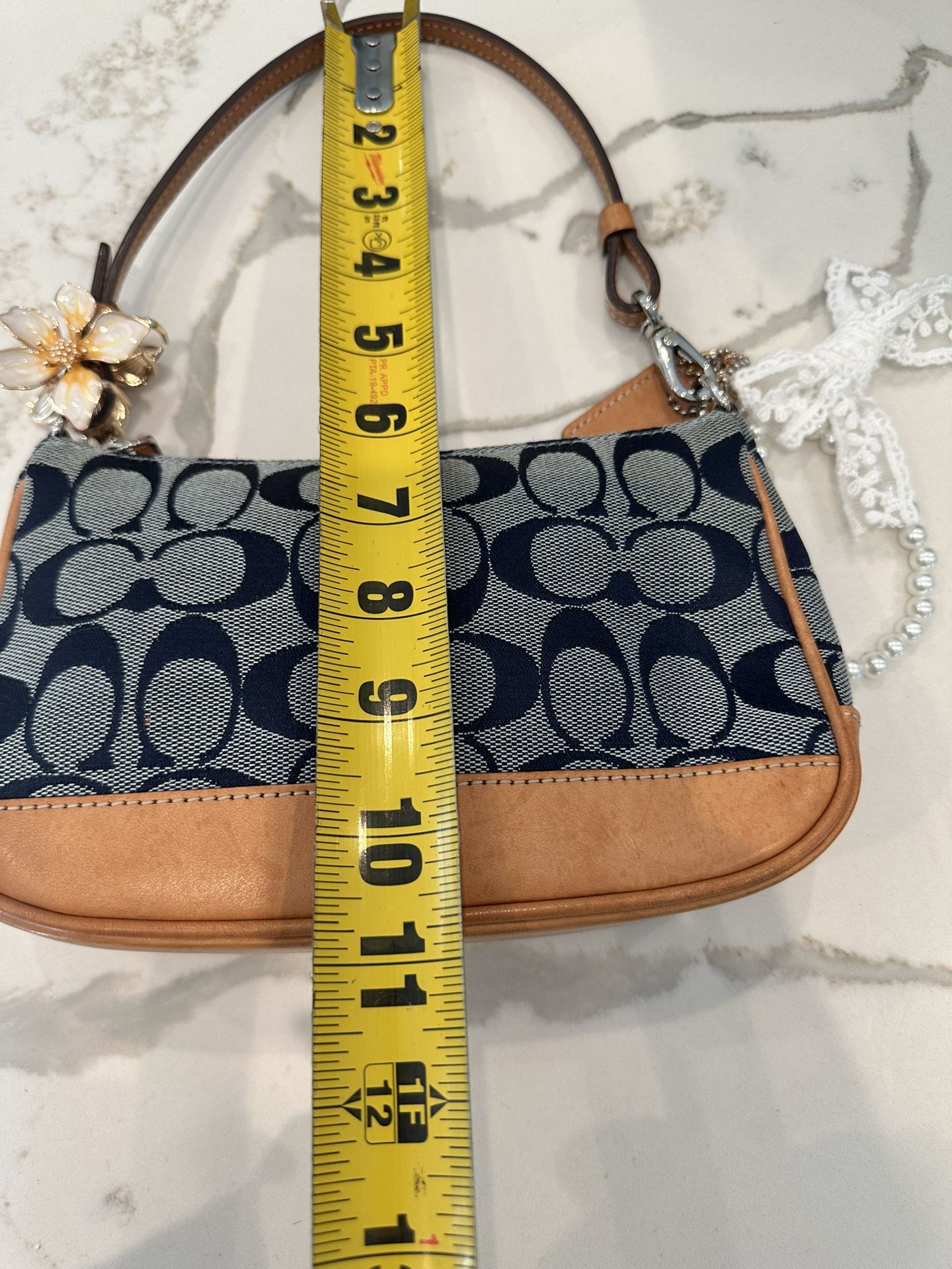 coach one shoulderbag mini signature y2k