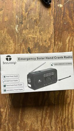 Tenroop Emergency Solar Hand Crank Radio