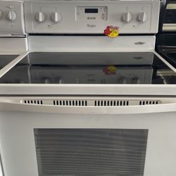 Whirl, Pool, Ceramic Glass Top Electric Stove