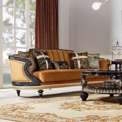 Fabric Frame Solid Wood Sofa: