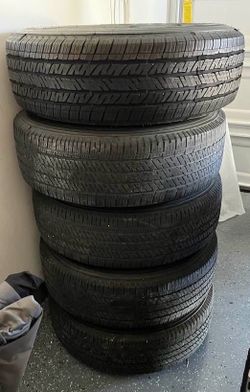 Jeep Wrangler rims and tires (5) 255/70R18