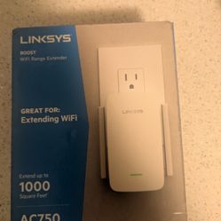 Linksys AC750 WiFi Range Extender -  in Box!
