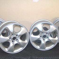 4 Jaguar S-Type 16"Aluminum Rims & Center Caps Restored 