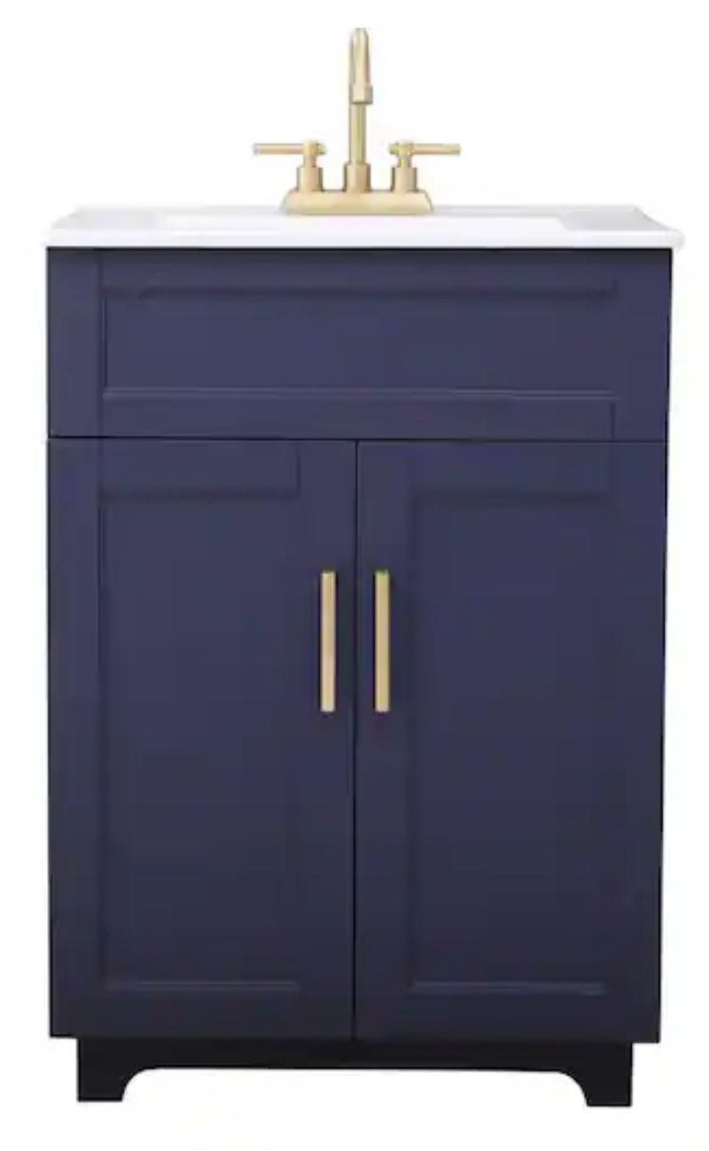 Beautiful Royal Blue Bath Vanity!