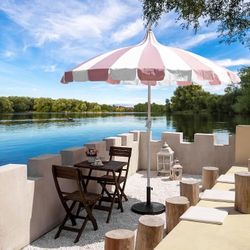 8FT Patio Pagoda Umbrella, UV Protection