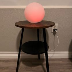 Round End Table 2 Tier Side 