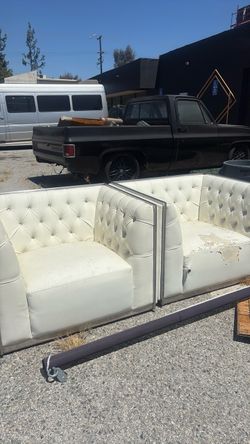 White sofas