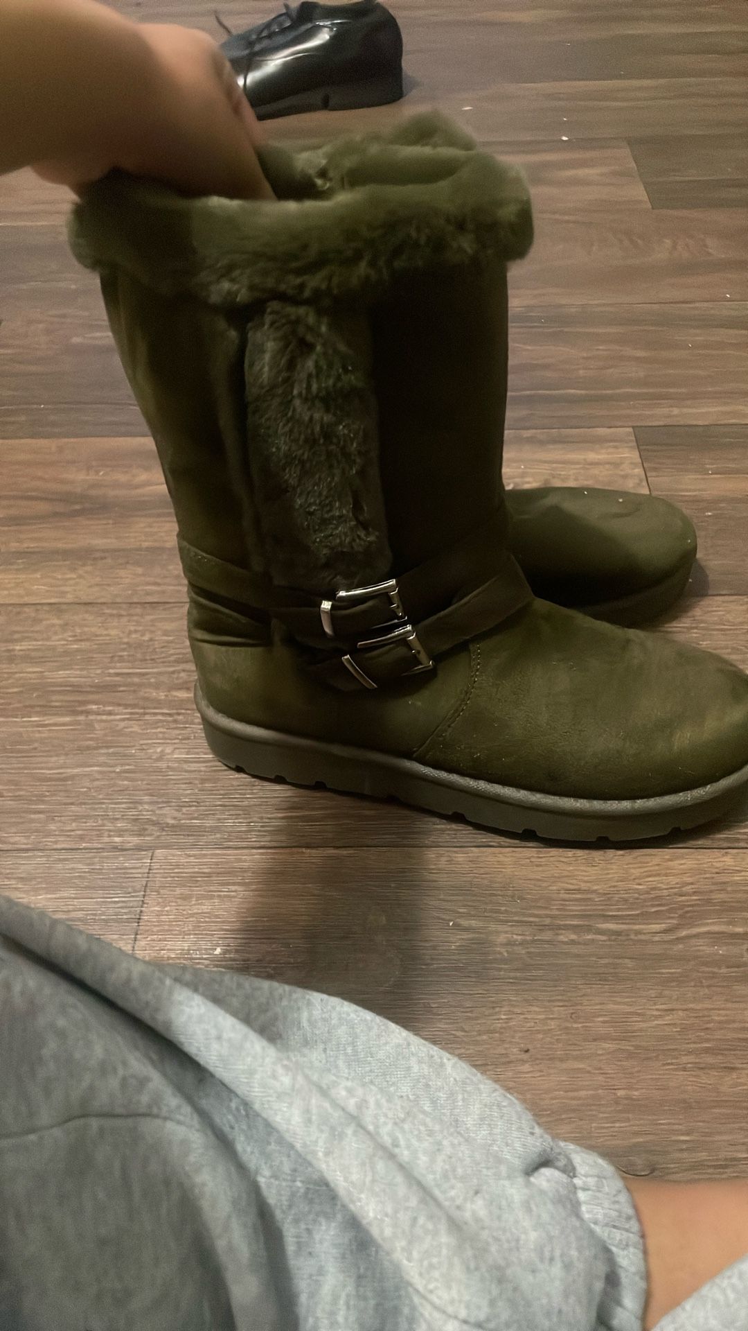 Cute Dark Olive Green Boats 