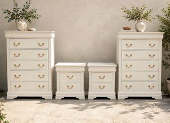 Cottage White 4-Piece Bedroom Set