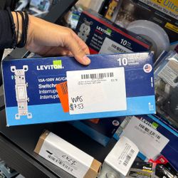 Leviton 15 Amp Single Pole Switch 10pack 