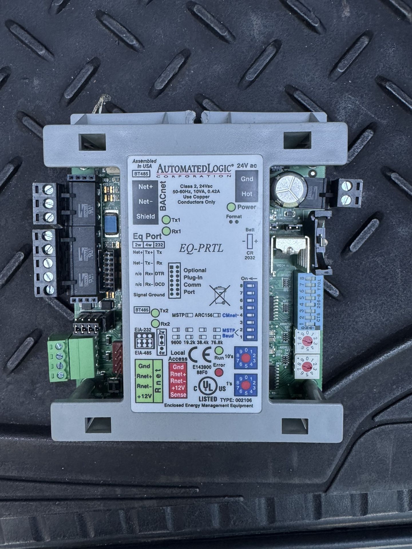 AUTOMATED LOGIC EQ-PRTL / EQPRTL WebCTRL BACNET Arcnet Supported Equipment