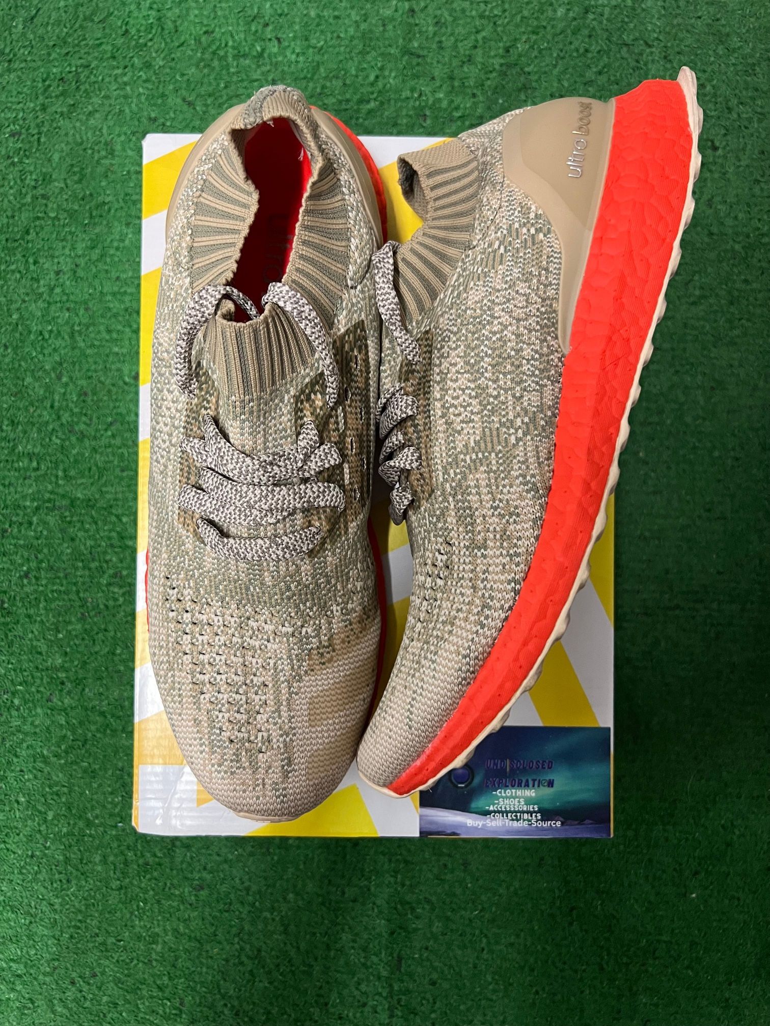 Adidas ultraboost uncaged trace cargo size 10.5men/12women