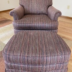 Disque Furniture Corporation Club Chair With Ottoman 