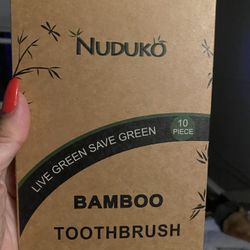 Bamboo Toothbrushes 10 piece set 