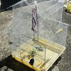 Bird Cage White 2ft Tall 2ft Wide 