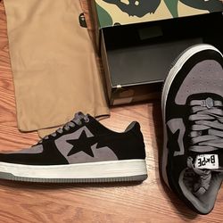 Bape Sta Suede Black-size 9