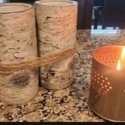 New - Two Candle Holders - 

12 inch tall
