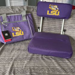 LSU Stadium Chair & 16 Can Cooler Tote
