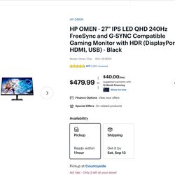 HP OMEN GAMING MONITOR