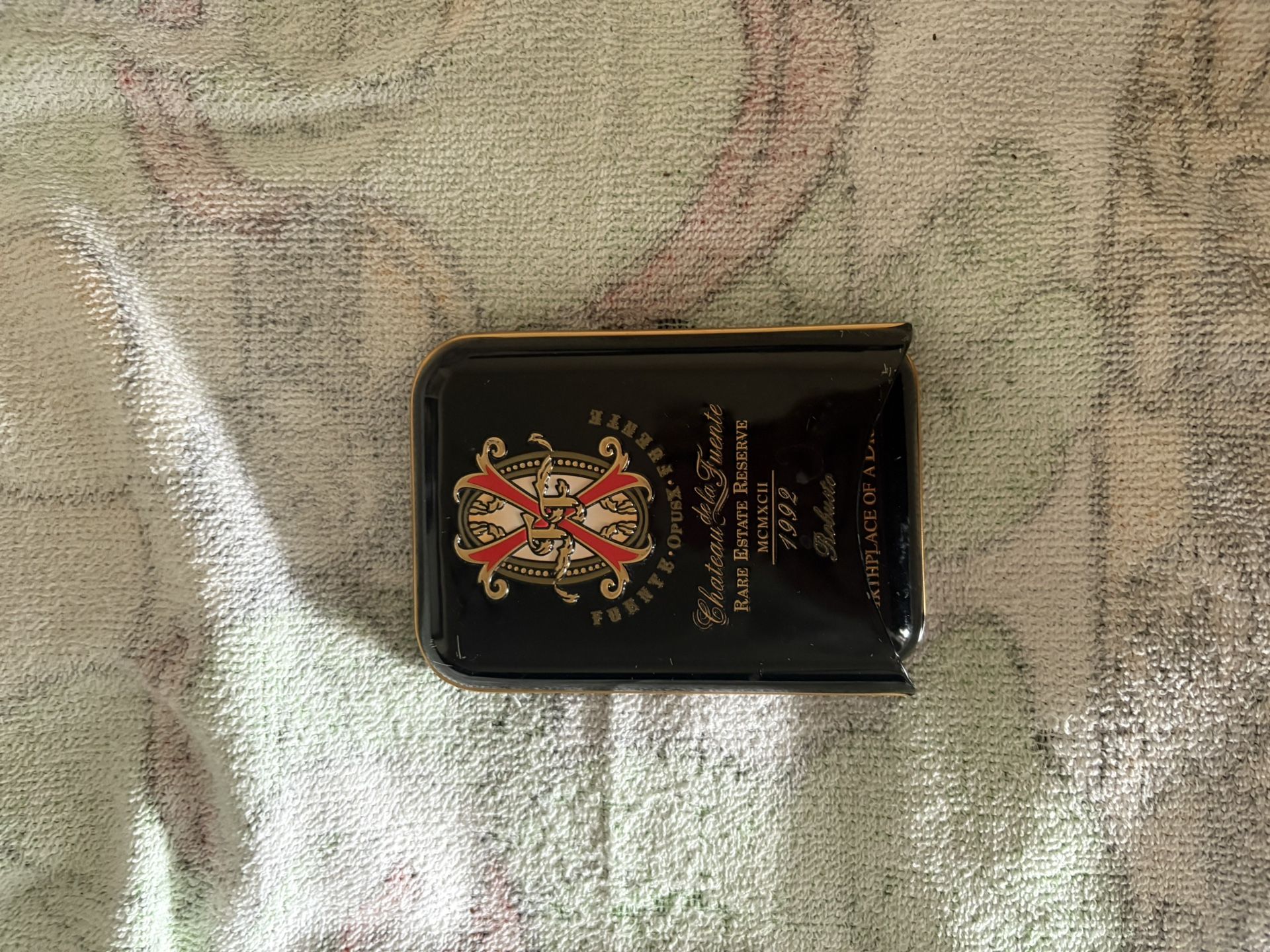 cigar travel case official Arturo Fuente OpusX three-cigar travel case