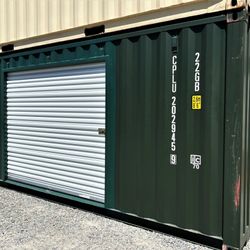 20'ft New 1-trip Standard Shipping Container + 6'ft Wide Rollup Door