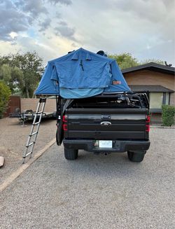 Tepui 2-Person Rooftop Tent + Adjustable Truck Rack + Camping Gear