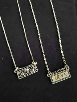 2pc Love/ heart necklace set