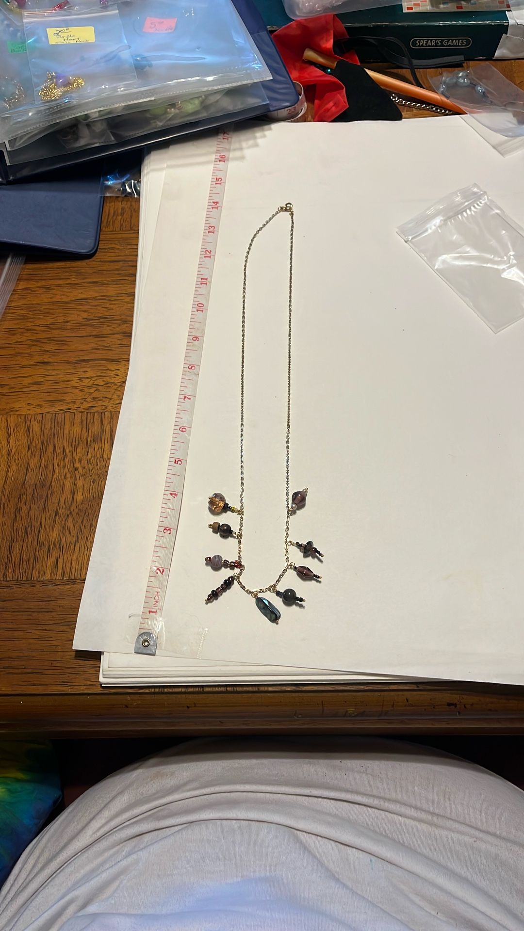Brown And Purple Necklace 