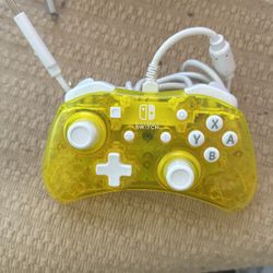 Yellow Transparent Nintendo Switch Controller