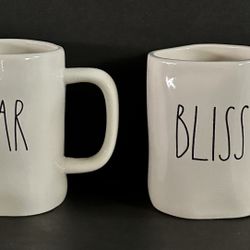 Rae Dunn Authentic ceramic mugs excellent used condition