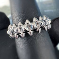 CLASH DE CARTIER ring Medium model 18K Rhodiumized White Gold Sz 61 box & accessories