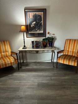 Vintage Mid Century original Upholstered Chairs
