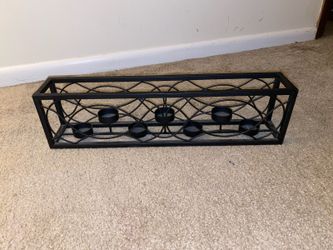 Black candle holder