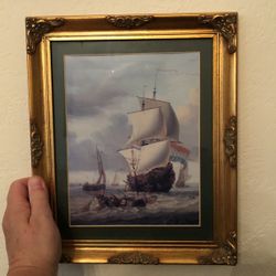 Antique Print Dutch War Ship
