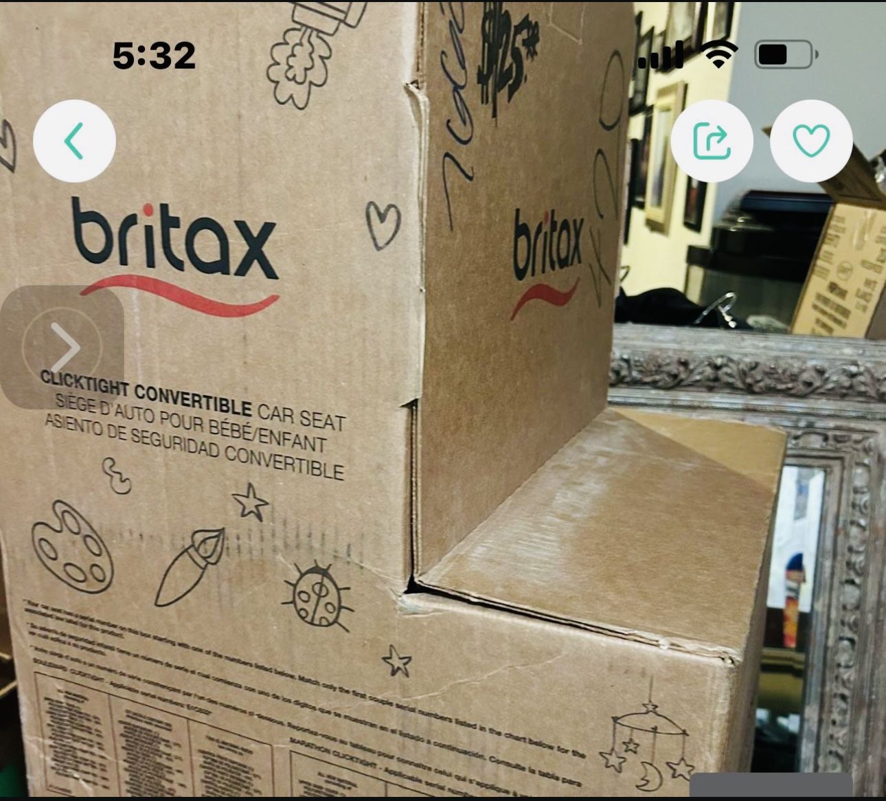 Open Box Britax Car Seat