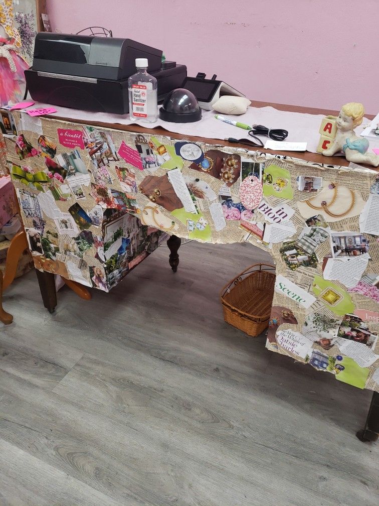 Antique Table With Wheels Is Free